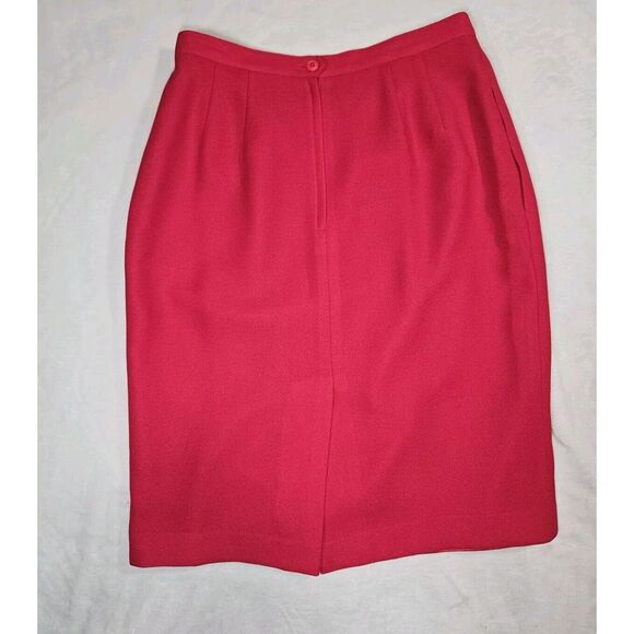 Le Suit Petite Womens 10P Dark Pink Blazer And Skirt Set - Picture 9 of 11